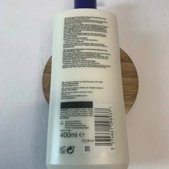 Neutrogena Norwegian Deep Moisture Body Lotion Dry Skin 13.5oz 400ml New - Picture 5 of 6